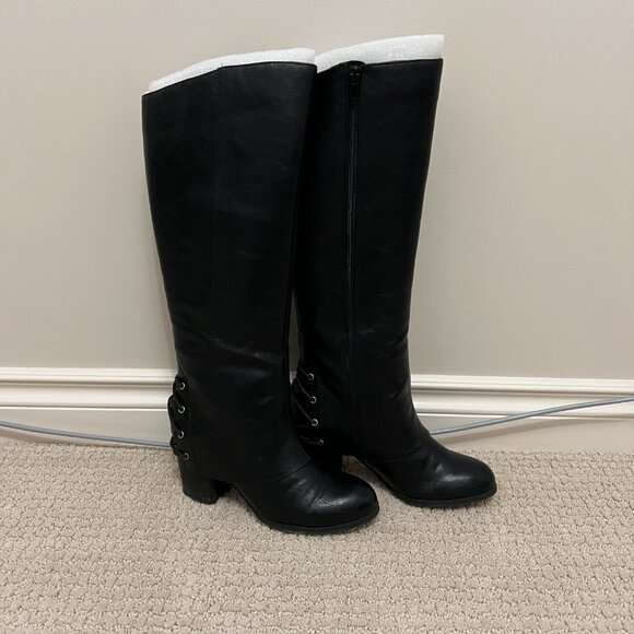 Fergalicious Leather Boots with Heels - Picture 2 of 4